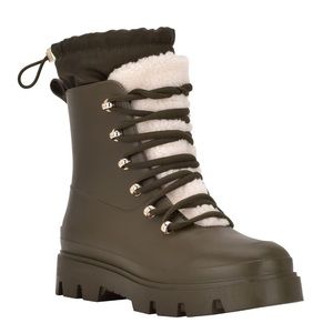 NEW Marc Fischer LTD Freely Waterproof Lace Up Rain Boots